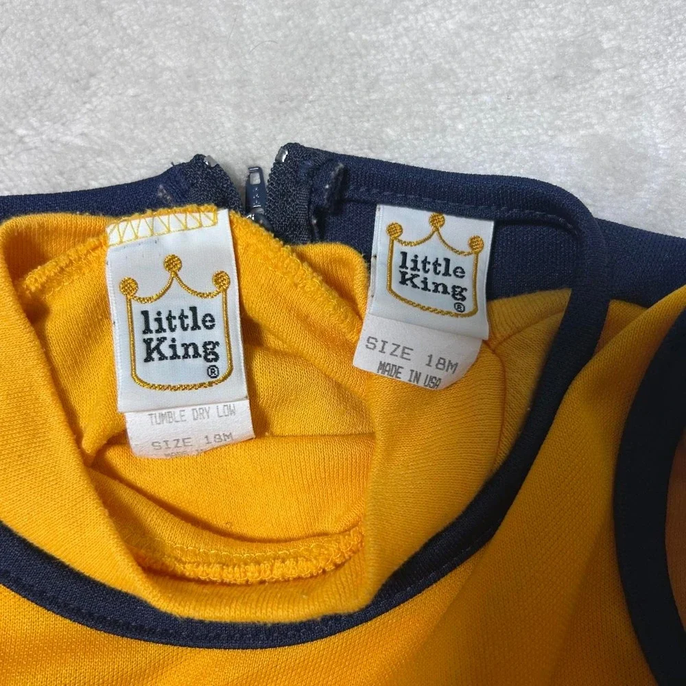 Little King Michigan Wolverines baby cheerleader dress